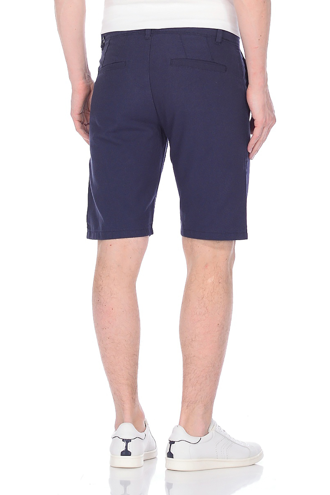 Хлопковые шорты с вытачками (арт. baon B828029), размер XXL, цвет синий Хлопковые шорты с вытачками (арт. baon B828029) - фото 2