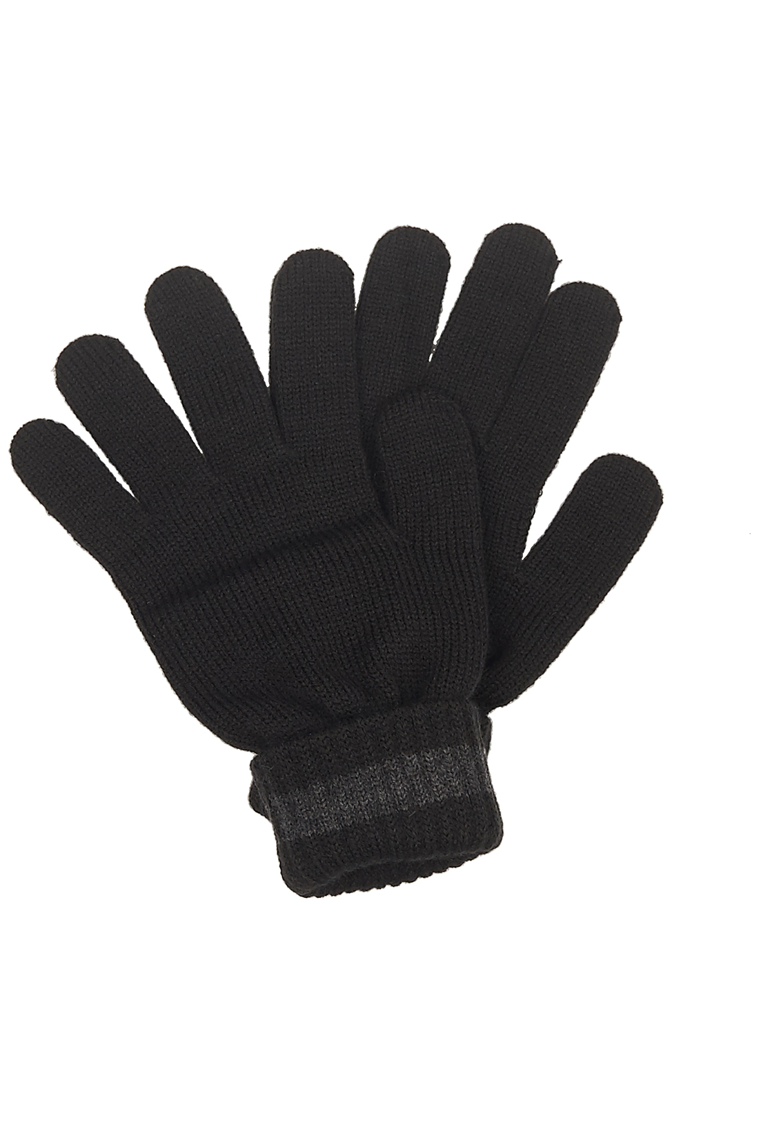 Перчатки с манжетами-отворотами (арт. baon B868502), размер Без/раз, цвет черный