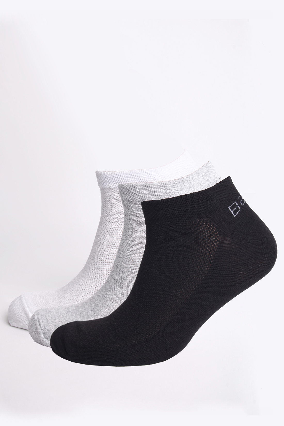 Мужские носки, 3 пары (арт. baon B891205), размер 43/45, цвет серый
