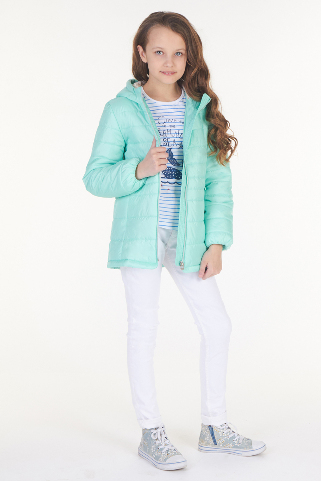 Куртка для девочки (арт. baon BJ038001), размер 158, цвет зеленый Куртка для девочки (арт. baon BJ038001) - фото 7