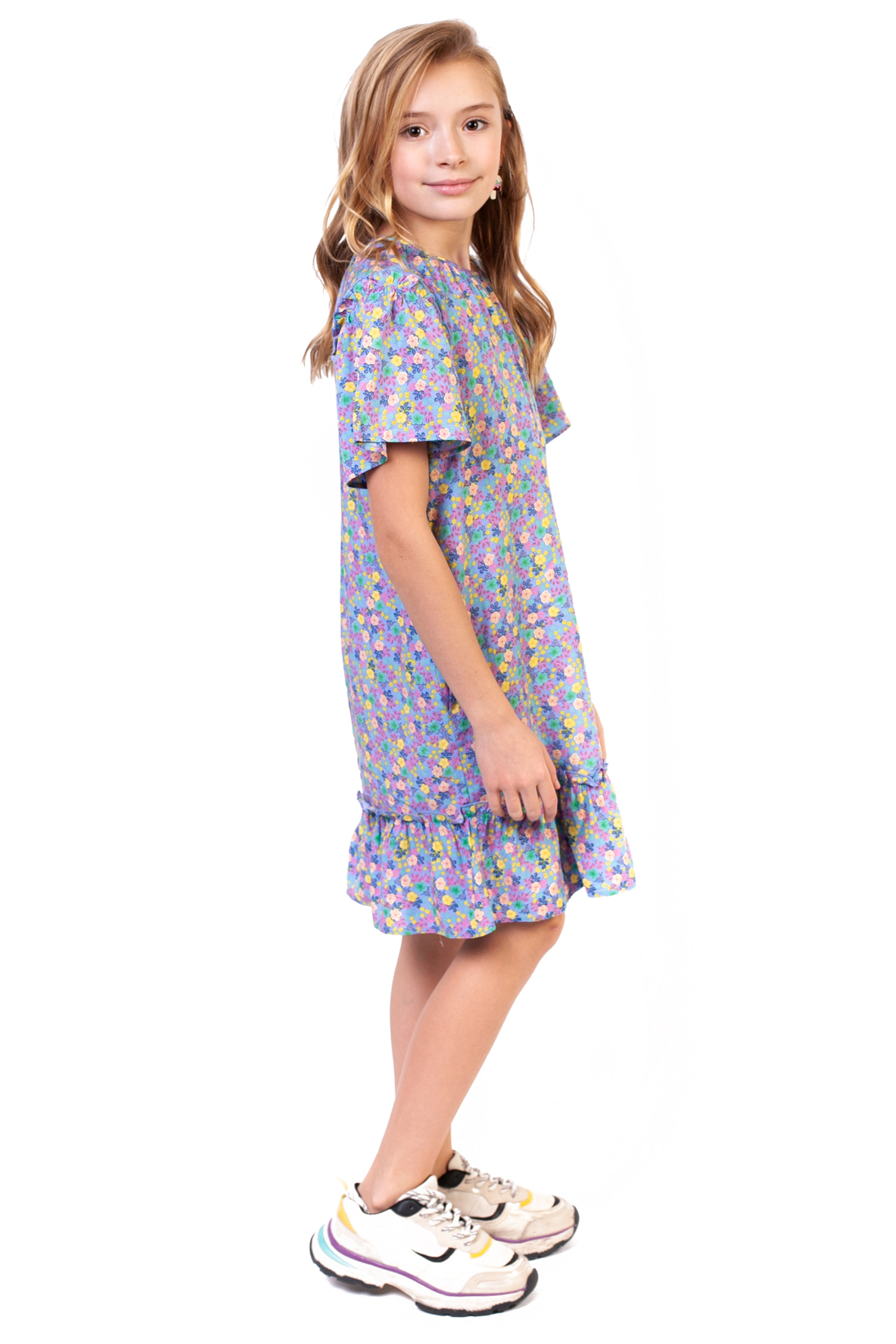 Платье для девочки (арт. baon BJ459009), размер 146-152, цвет белый