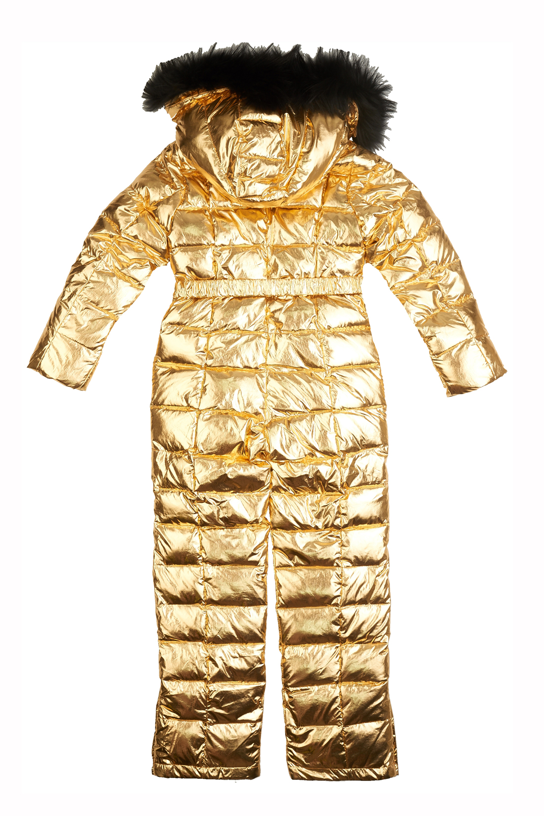 Блестящий комбинезон для девочки (арт. baon BJ498502), размер 158, цвет золотой Блестящий комбинезон для девочки (арт. baon BJ498502) - фото 3