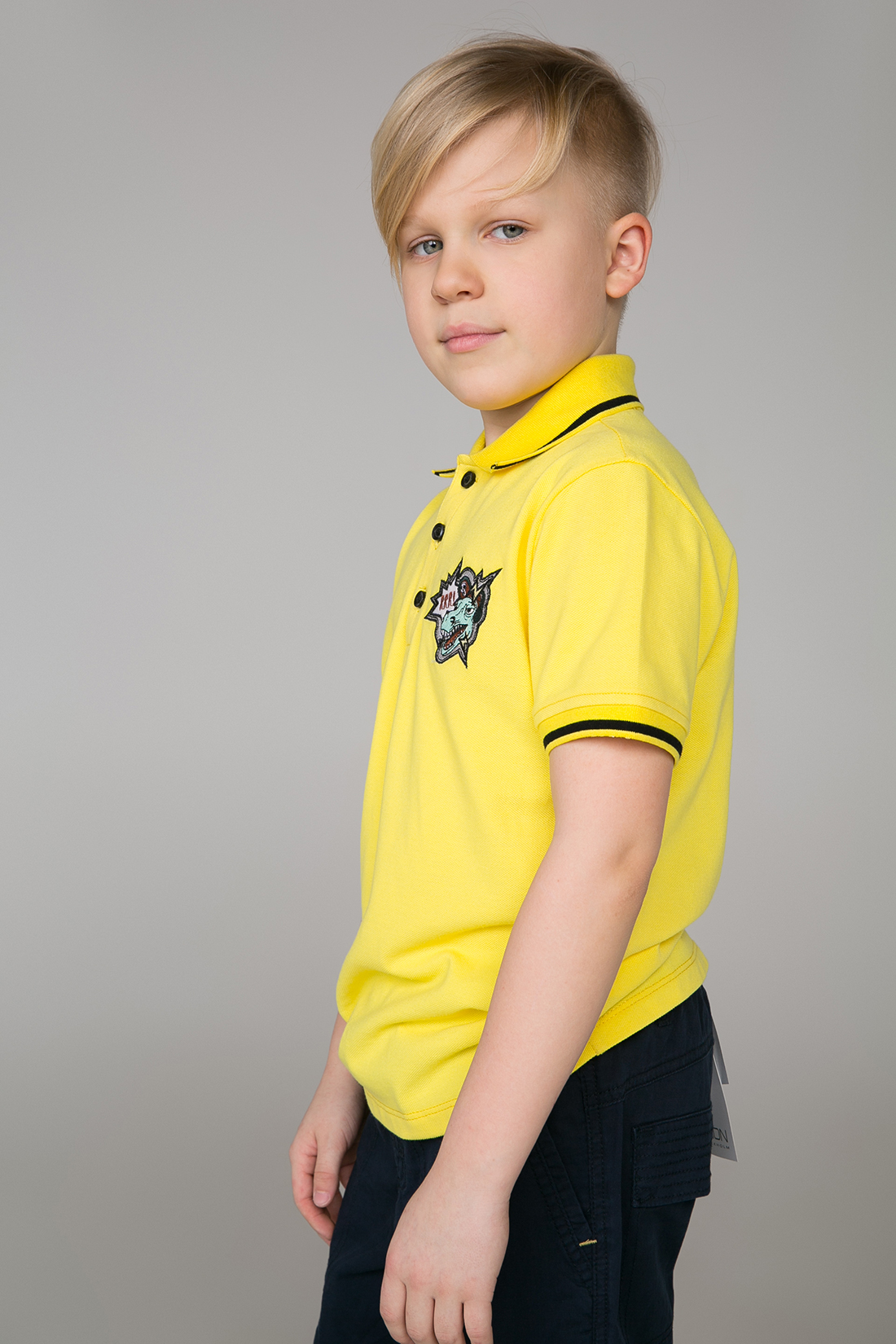 Поло для мальчика (арт. baon BJ708002), размер 146-152, цвет желтый Поло для мальчика (арт. baon BJ708002) - фото 2