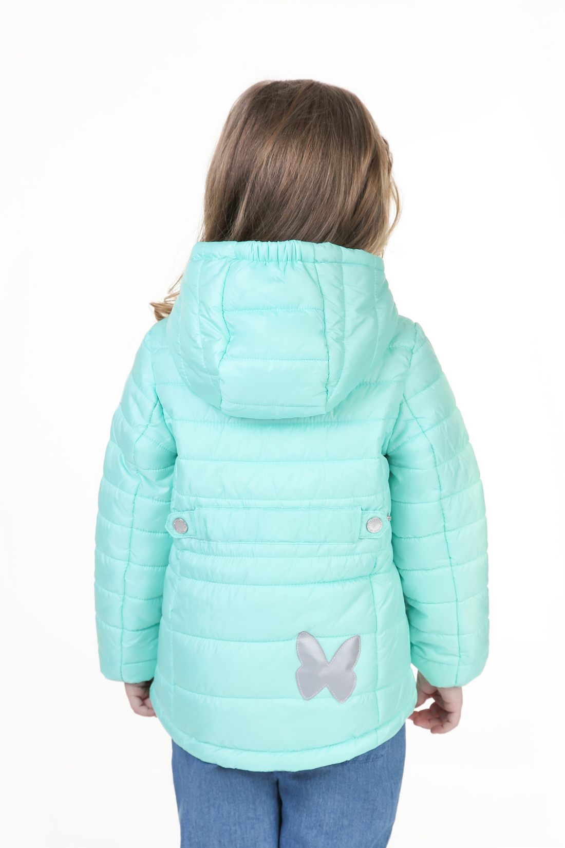 Куртка для девочки (арт. baon BK038001), размер 98-104, цвет зеленый Куртка для девочки (арт. baon BK038001) - фото 2