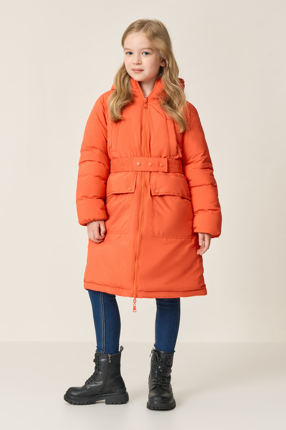 BAON Куртка (Эко пух), 152-158, оранжевый