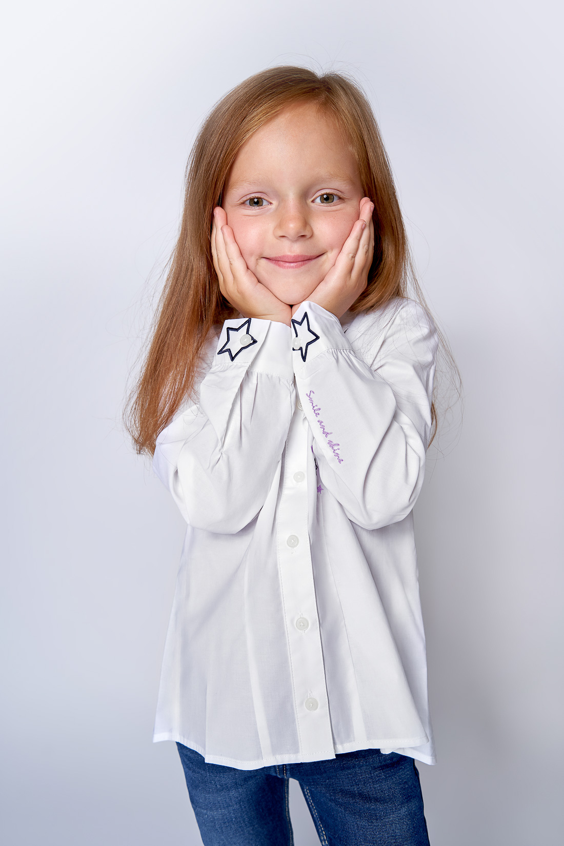 Блузка для девочки (арт. baon BK179502), размер 116, цвет белый Блузка для девочки (арт. baon BK179502) - фото 6