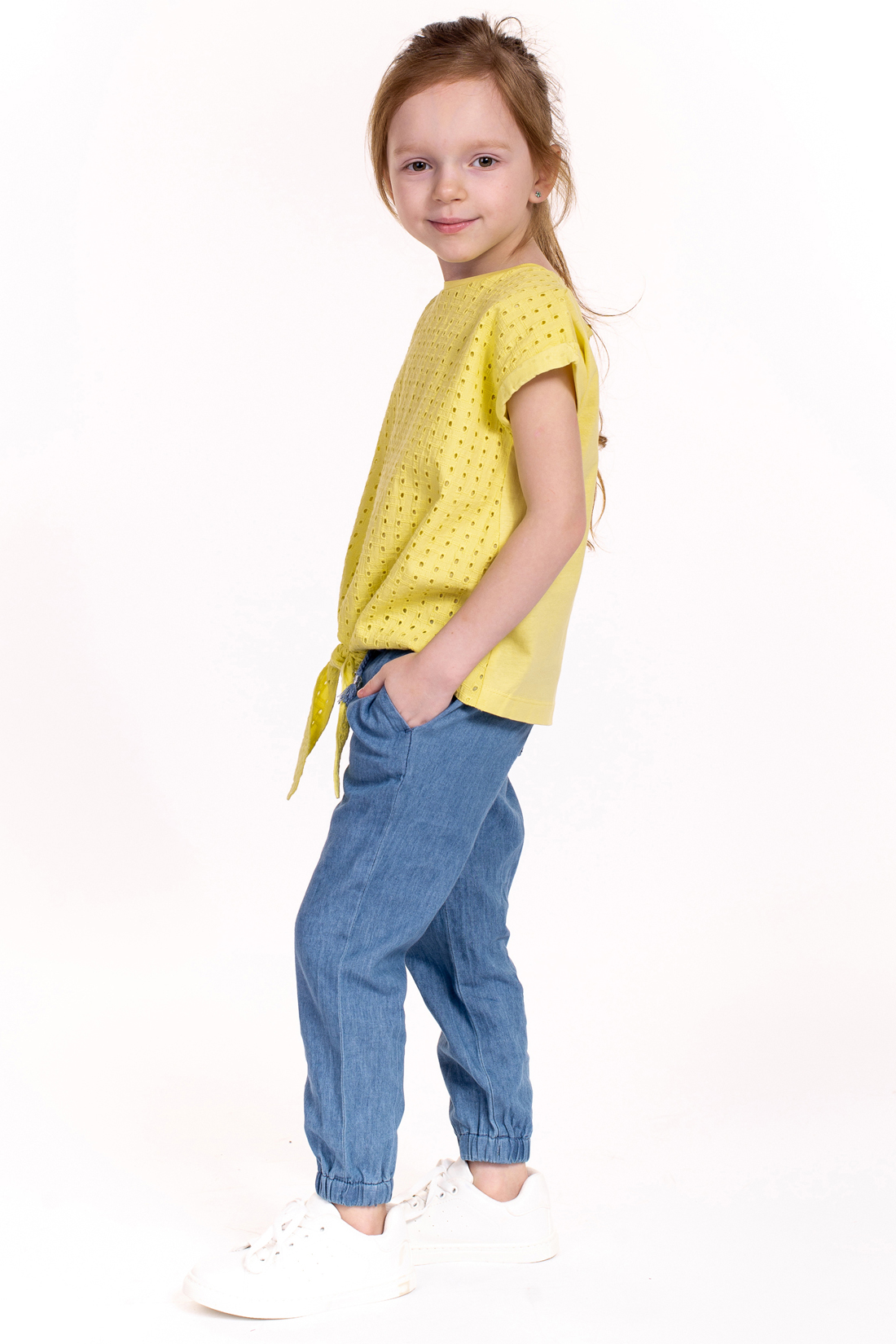 Блузка для девочки (арт. baon BK199002), размер 122-128, цвет желтый Блузка для девочки (арт. baon BK199002) - фото 6