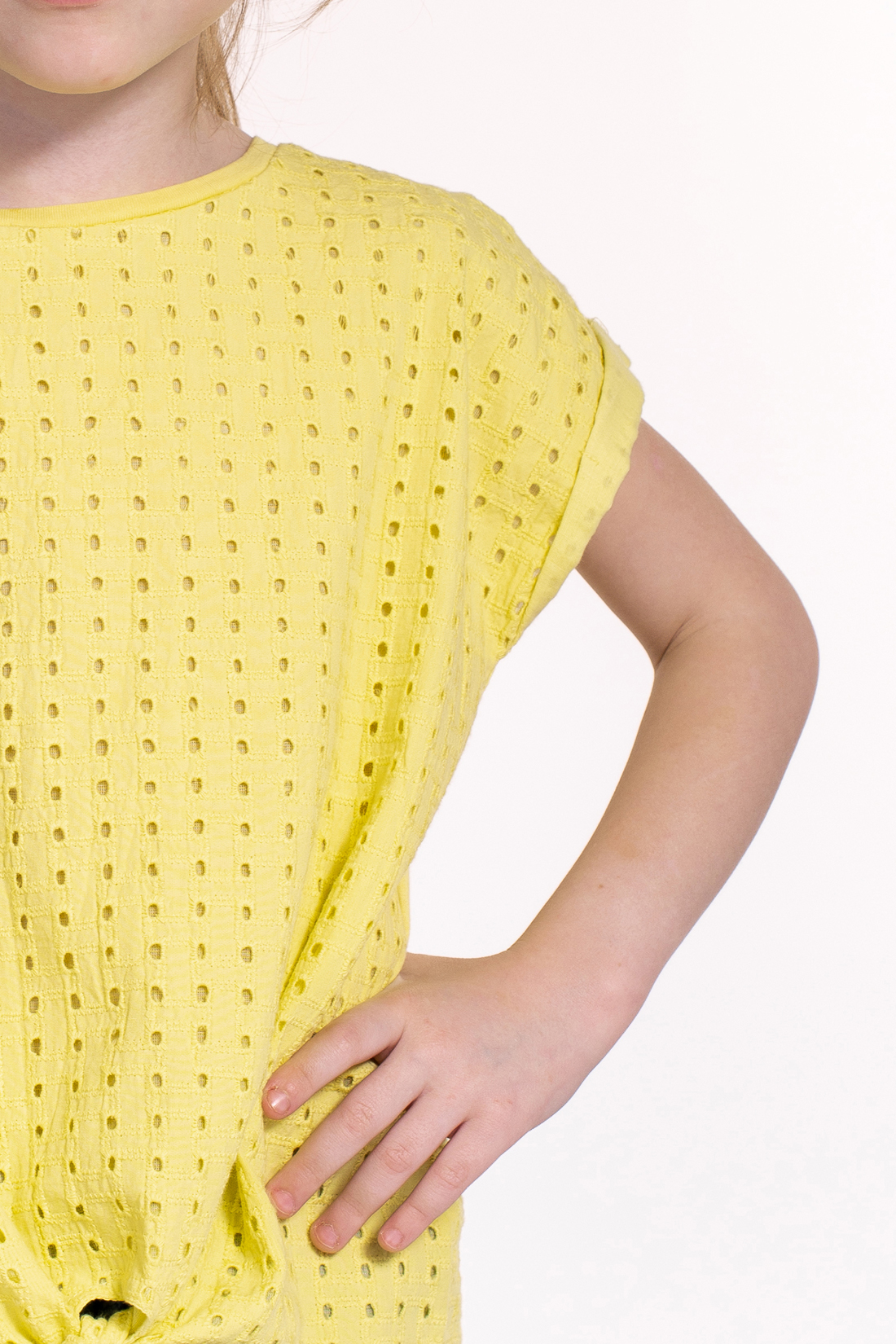 Блузка для девочки (арт. baon BK199002), размер 122-128, цвет желтый Блузка для девочки (арт. baon BK199002) - фото 5
