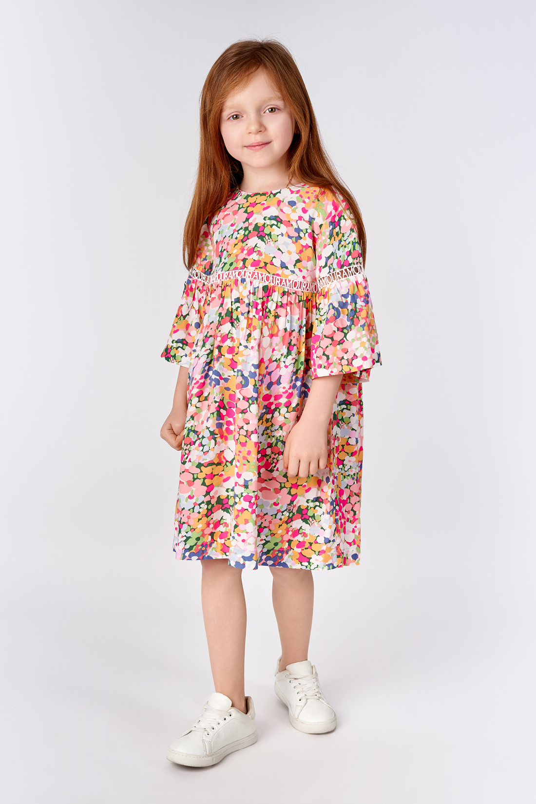 Платье для девочки (арт. baon BK450001), размер 152-158, цвет желтый Платье для девочки (арт. baon BK450001) - фото 1