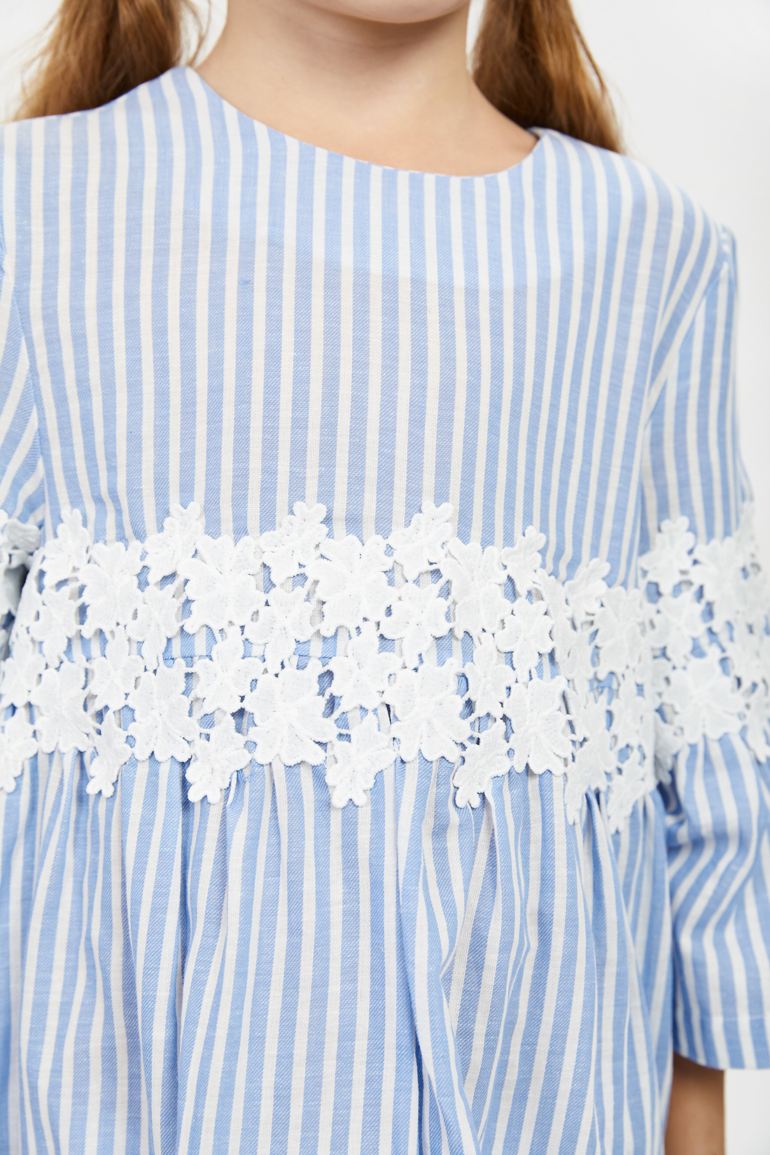 Платье (арт. baon BK451001), размер 152-158, цвет синий Платье (арт. baon BK451001) - фото 3