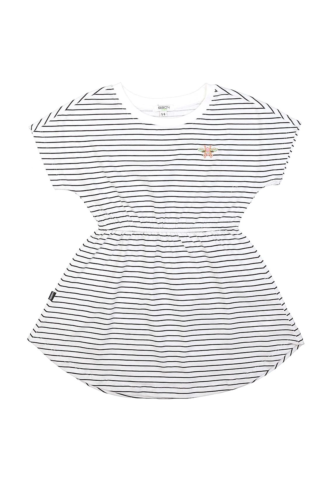 Платье для девочки (арт. baon BK459005), размер 122-128, цвет белый Платье для девочки (арт. baon BK459005) - фото 2