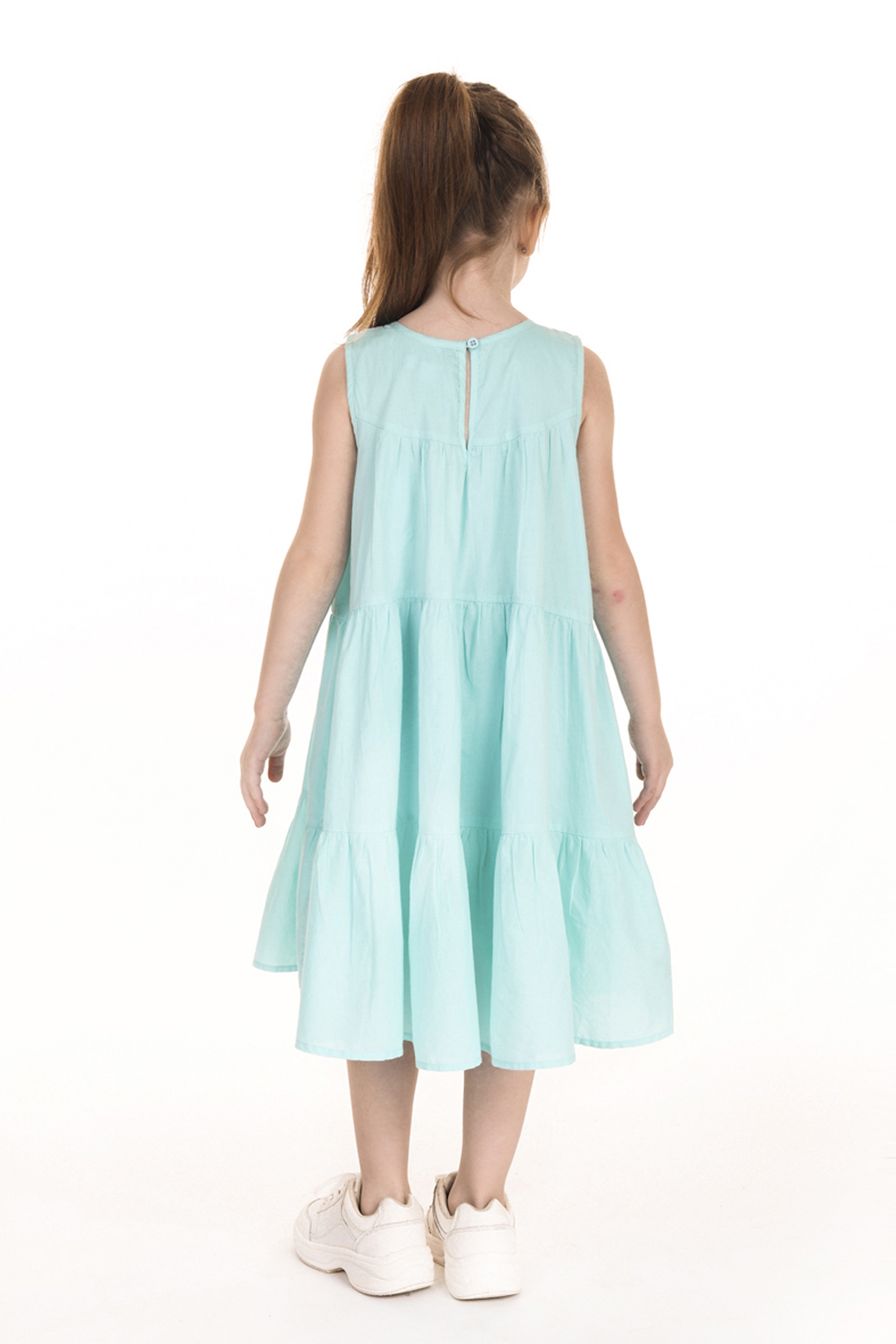 Платье для девочки (арт. baon BK459006), размер 110-116, цвет зеленый Платье для девочки (арт. baon BK459006) - фото 6