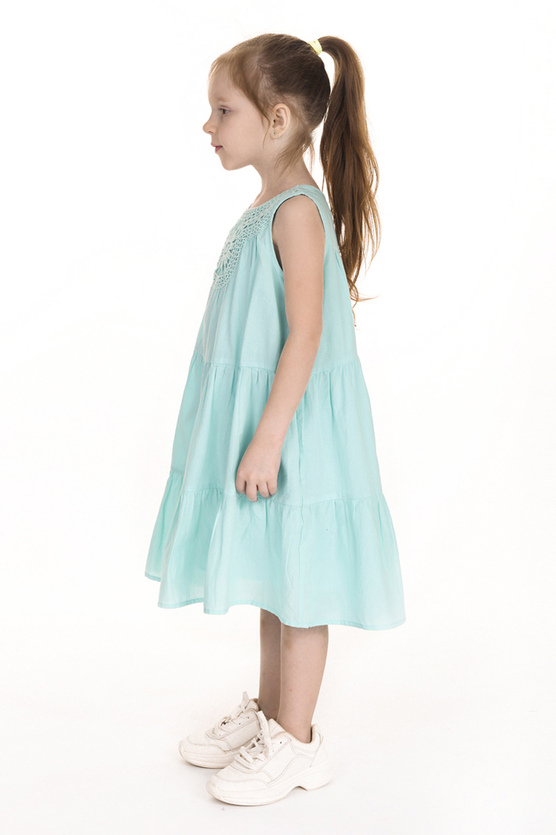 Платье для девочки (арт. baon BK459006), размер 110-116, цвет зеленый Платье для девочки (арт. baon BK459006) - фото 5