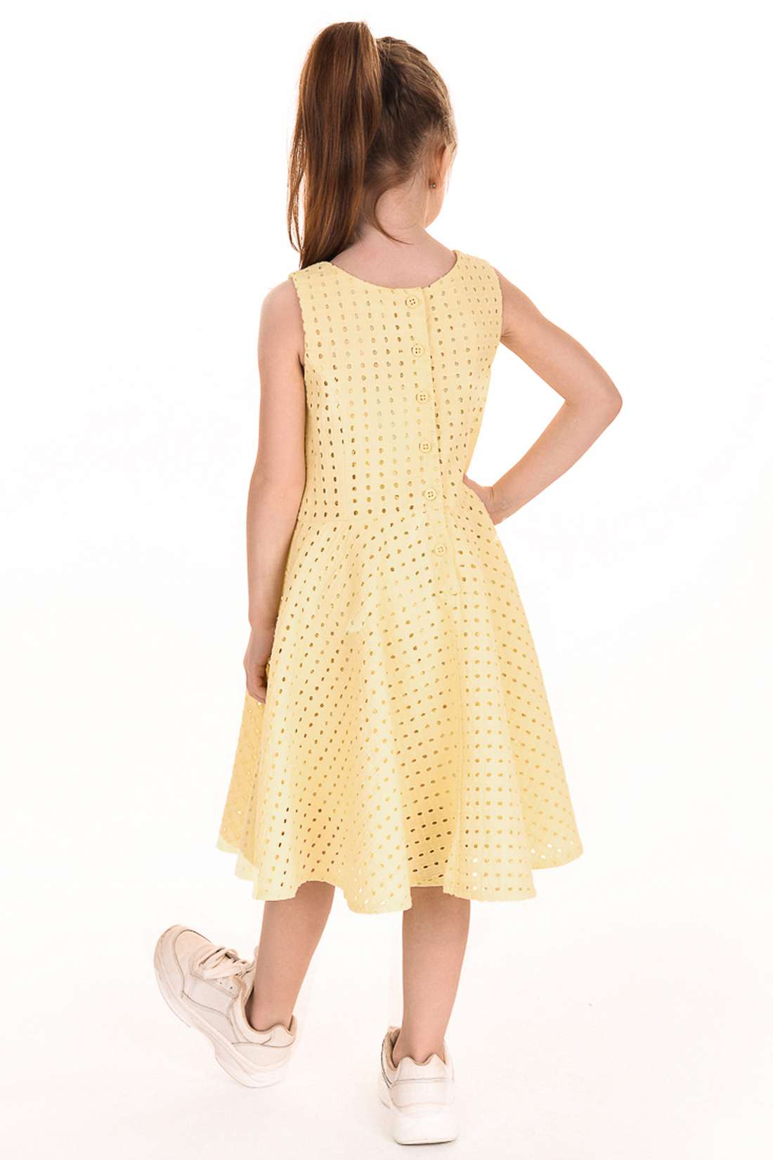 Платье для девочки (арт. baon BK459007), размер 98-104, цвет желтый Платье для девочки (арт. baon BK459007) - фото 4
