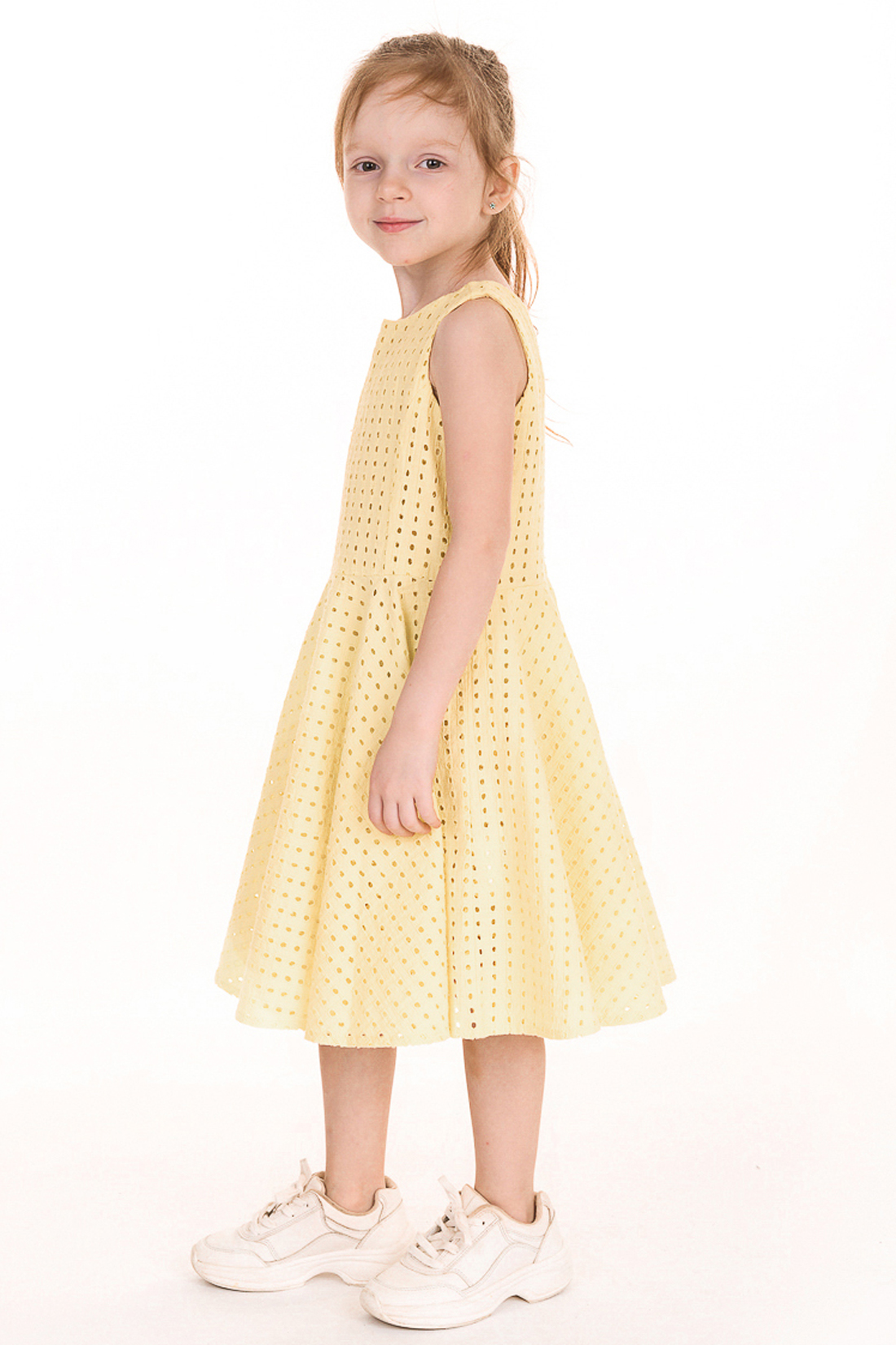 Платье для девочки (арт. baon BK459007), размер 98-104, цвет желтый Платье для девочки (арт. baon BK459007) - фото 3