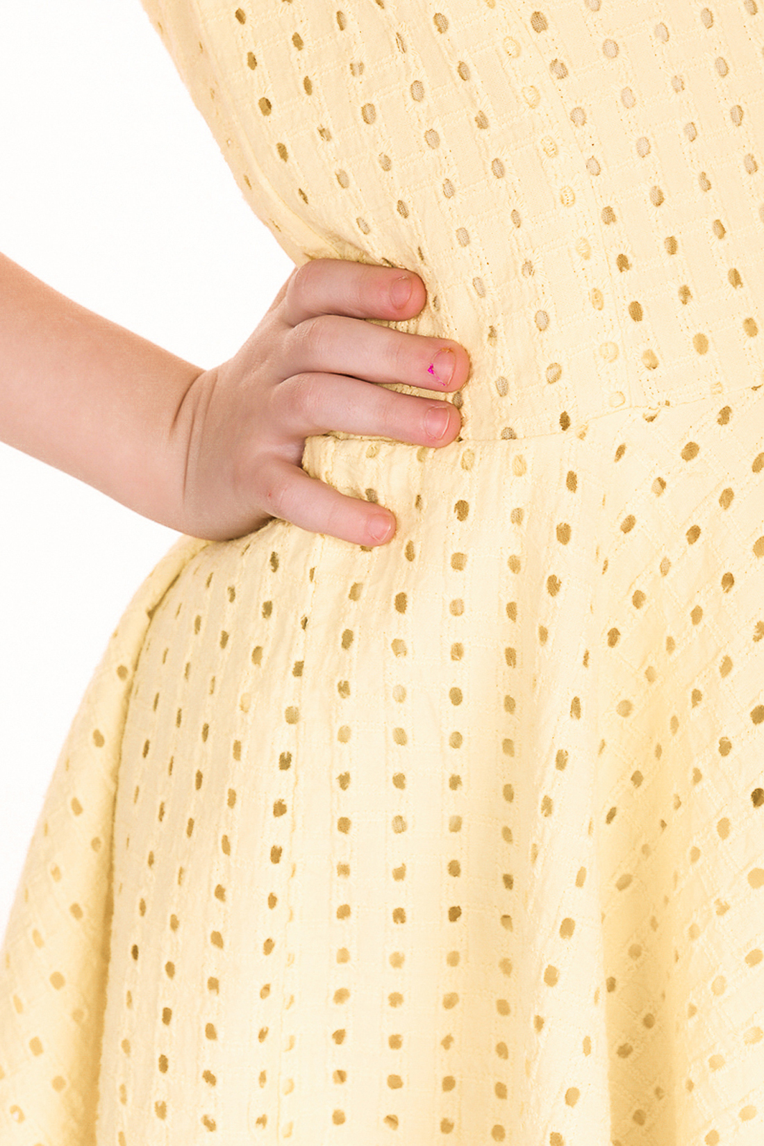 Платье для девочки (арт. baon BK459007), размер 98-104, цвет желтый Платье для девочки (арт. baon BK459007) - фото 2