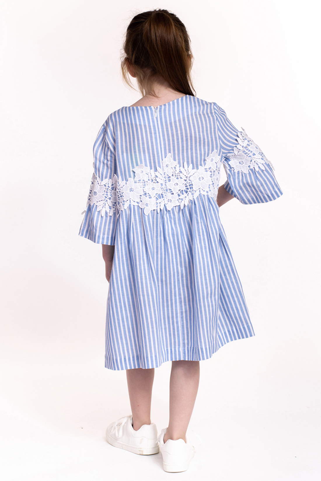 Платье для девочки (арт. baon BK459008), размер 98-104, цвет синий Платье для девочки (арт. baon BK459008) - фото 2