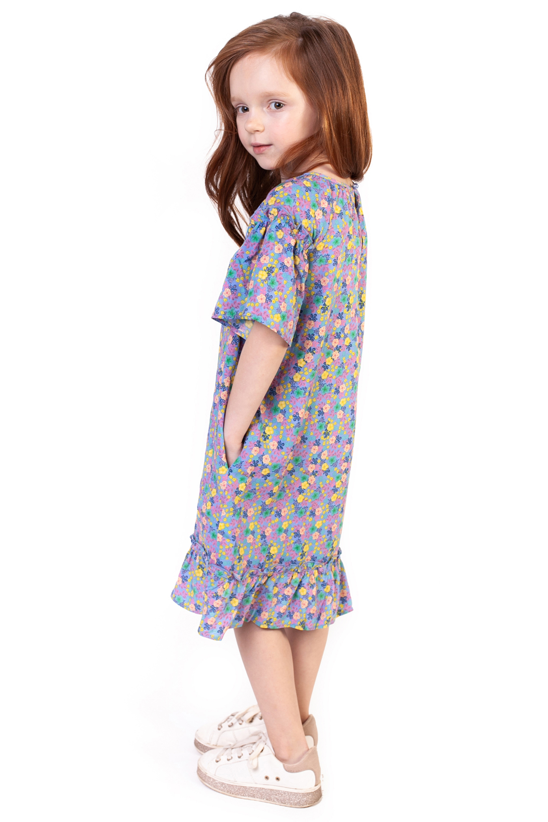 Платье для девочки (арт. baon BK459009), размер 110-116, цвет белый Платье для девочки (арт. baon BK459009) - фото 5