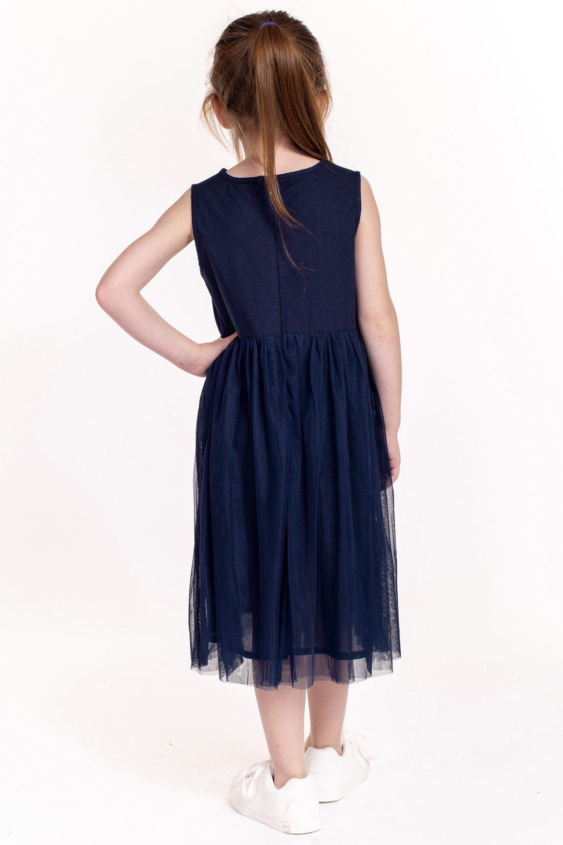 Платье для девочки (арт. baon BK459011), размер 122-128, цвет синий Платье для девочки (арт. baon BK459011) - фото 6
