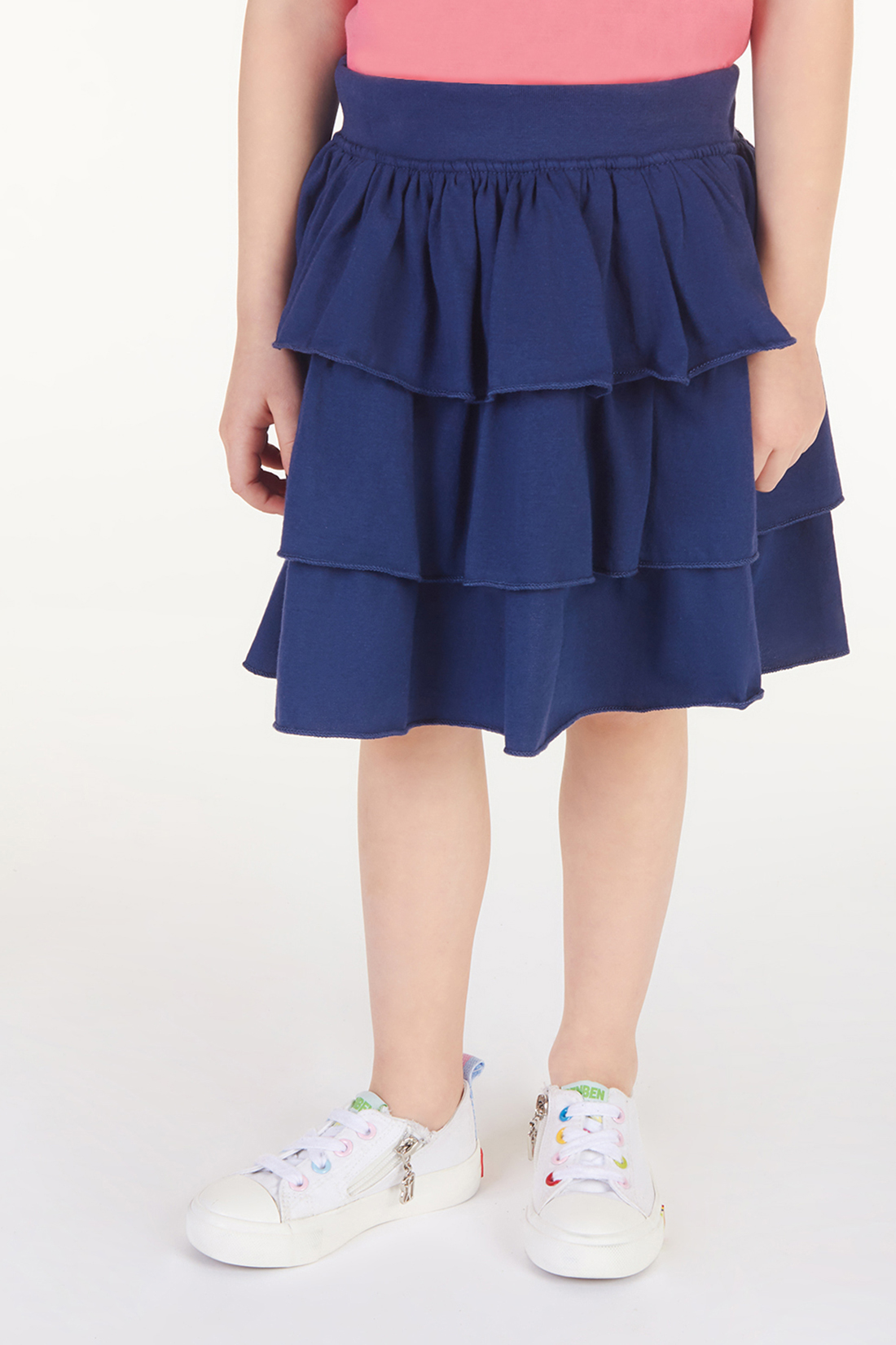 Юбка для девочки (арт. baon BK478004), размер 98-104, цвет синий