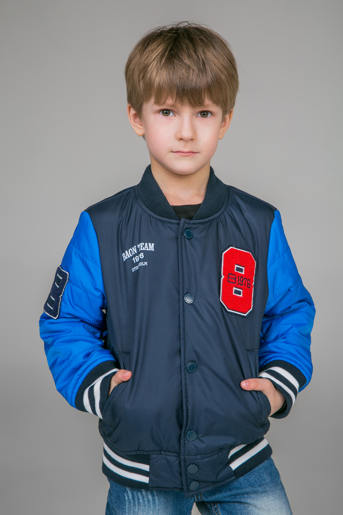 Куртка для мальчика (арт. baon BK538003), размер 110-116, цвет синий Куртка для мальчика (арт. baon BK538003) - фото 1