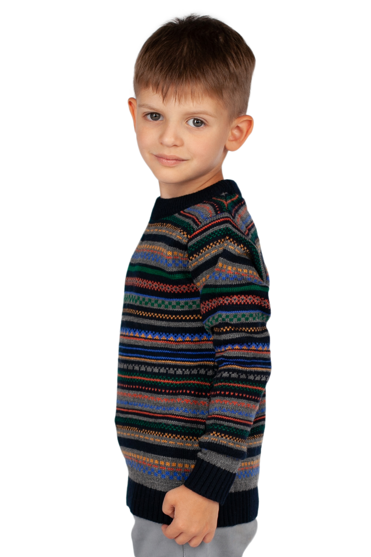 Джемпер для мальчика (арт. baon BK638504), размер 98-104, цвет multicolor#многоцветный