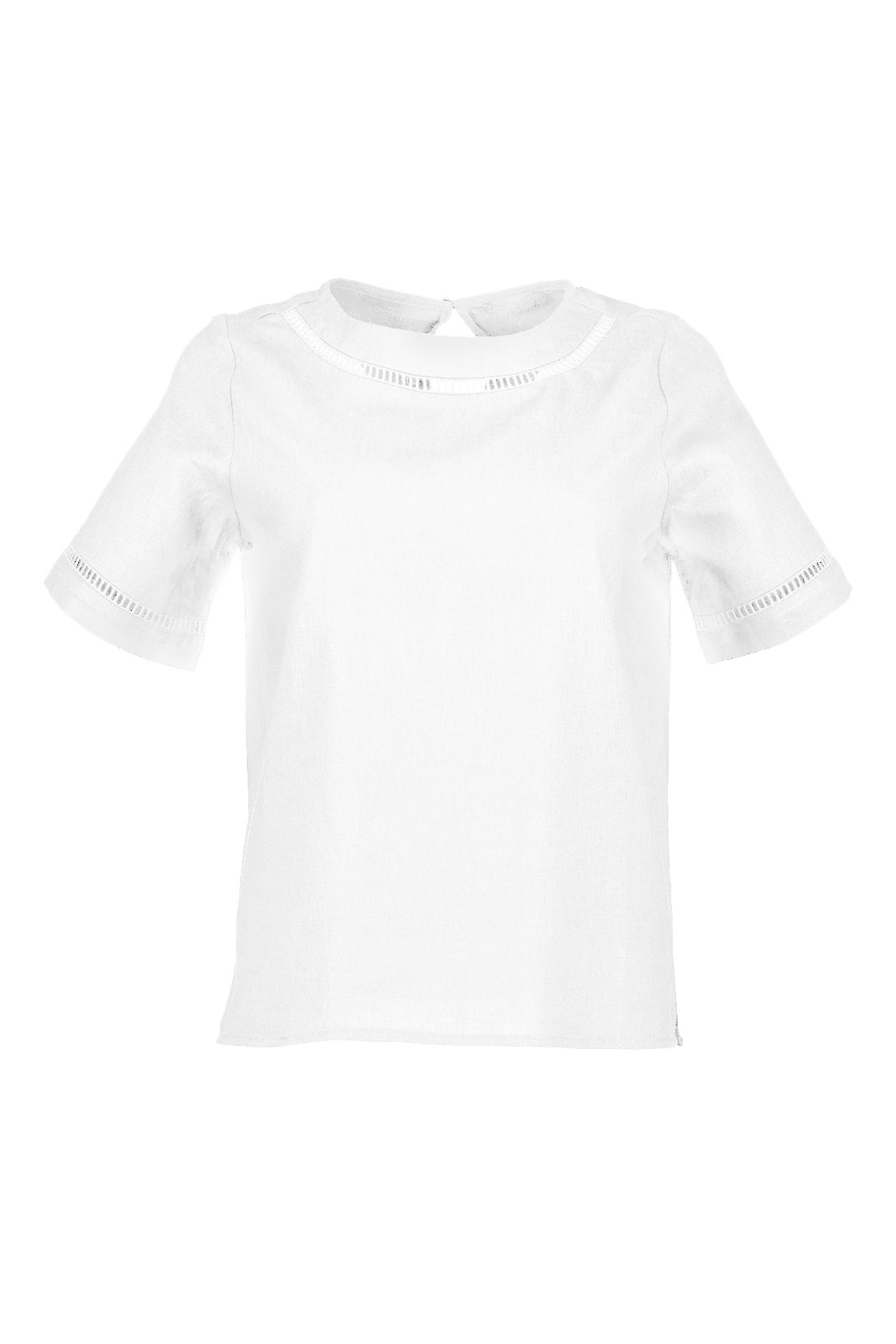 Блузка (арт. baon Z191024), размер XXL, цвет белый Блузка (арт. baon Z191024) - фото 1
